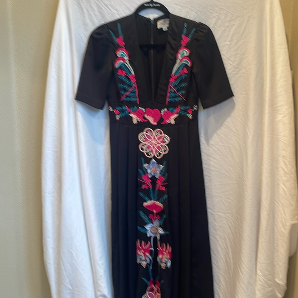 Black Temperly London maxi dress